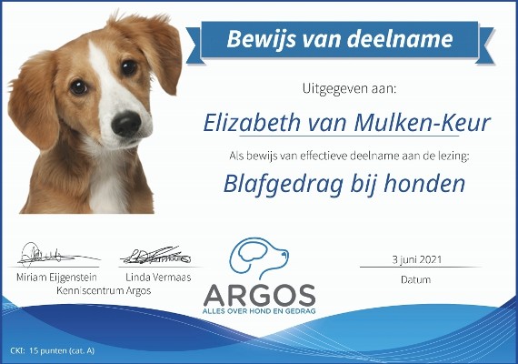 Argos Blafgedrag